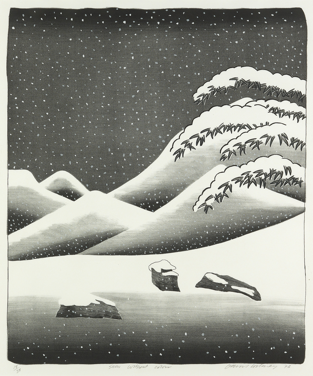 DAVID HOCKNEY Snow Without Colors.